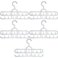 Kit c/ 5 Cabides de Cintos Lenços Colares Suportes para Acessórios Lojas 13 Ganchos Cristal Cinquetti