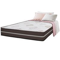Colchão Casal Spring Zen 138x188x24 com Molas Ensacadas Marrom Cama inBox