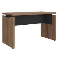 Mesa Escritorio Tampo Tamburato 125 cm Nogal Preto Artany