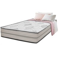Colchão Solteiro Spring Zen 88x188x24 com Molas Ensacadas Cinza Cama inBox