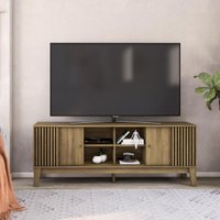 Rack para TV até 72 Polegadas com 2 Portas de Correr 180cm Multimóveis CR45365 Mel
