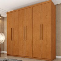 Guarda-roupa Casal com 6 Portas e 4 Gavetas 219cm Multimóveis CR35493 Cinamomo