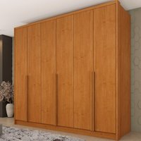 Guarda-roupa Casal com 6 Portas e 6 Gavetas 243cm Multimóveis CR35489 Cinamomo