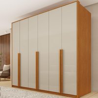 Guarda-roupa Casal com 6 Portas e 6 Gavetas 201cm Multimóveis CR35494 Cinamomo/Off White