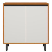 Balcao Com Tampo 80 cm 2 Portas Ravena Freijo Off Acetinado POLIMAN