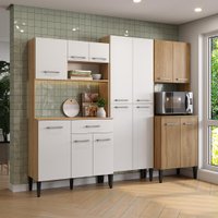 Armário de Cozinha Compacta Arizona Clean Carraro Branco