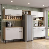 Armário de Cozinha Compacta Arizona Lux Carraro Branco