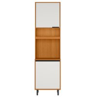 Paneleiro Duplo 220x60 cm 3 Portas Ravena Freijo Off Acetinado POLIMAN