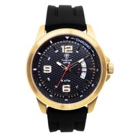 Relógio Masculino de Aço Tuguir Analógico Infinity 9169F Dourado e Preto