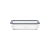 Pote de Vidro Tramontina Vittra Retangular com Tampa Hermética de Silicone 0,7 L