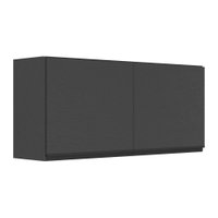 Armário Aéreo Cozinha 120 cm de 2 Portas Veneza Multimóveis MP3682.895 Preto