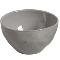 Bowl Cerâmica 558ml Cinza Porto Brasil Orgânico Tigela Sopas Shimeji Ceviche Restaurante Japonês