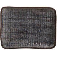 Travessa Retangular Pequena 18x14cm Juta Titanium Sushi Sashimi Porto Brasil