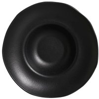 Prato para Risoto Massa Preto Matte 25cm Porto Brasil Cerâmica Orgânico Mesa Posta Restaurante
