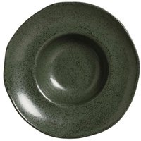 Prato para Risoto Orgânico Greenery 25cm Porto Brasil Cerâmica Massa Nhoque Fundo Molho