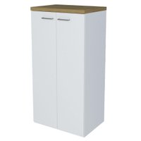 Armario Para Escritorio 2 Portas 140X70 cm Olmo Branco Artany