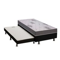 Cama Box CRC Solteiro +Colchão D33 Espuma Pérola Polar 88