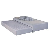 Cama Base c/Aux Solteirão Herval MH1453 White 96x203x34