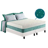 Cama Box CRC King +Colchão Molas Magnético Confort Anjos 193x203