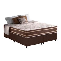 Cama Box CRC Queen +Colchão Molas Bonnel Duo Sono Anjos 158x198