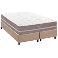Cama Box CRC Queen +Colchão Molas Master Pocket Livorno Herval 158x198