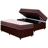 Cama Box Baú CRC Solt +Colchão Anatômico Ortopédico Airtech Ortobom -