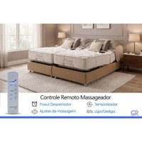 Cama Articulada Motorizada Herval +Colchão c/Massagem MH1430 Twin 200x203