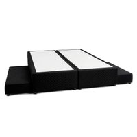 Cama Box c/Auxiliar Casal Herval MH1453 Black 176x188x34