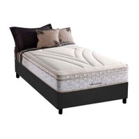 Cama Box CRC Solteiro +Colchão Molas Master Pocket American Herval 88x188