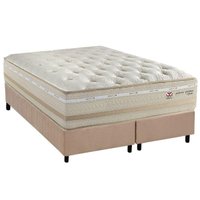 Cama Box CRC Queen +Colchão Molas Master Pocket C1626 Herval 158x198