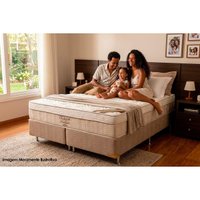 Cama Box CRC Casal +Colchão Molas Master Pocket Elegant Ortobom 138x188