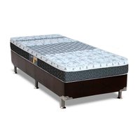 Cama Box CRC Solteiro +Colchão Molas Master Pocket Class Castor 88x188
