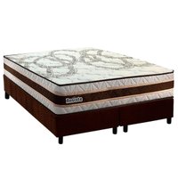Cama Box CRC Queen +Colchão D45 Ortopédico Resiste Paropas 158