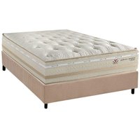 Cama Box CRC Casal +Colchão Molas Master Pocket C1626 Herval 138x188