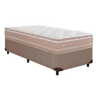 Cama Box CRC Solteiro +Colchão Molas Master Pocket Nesser Herval 88x188