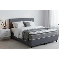Cama Box CRC Queen +Colchão Molas Master Pocket Serene Kappesberg 158x198