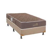 Cama Box CRC Solteiro +Colchão Molas Master Pocket Suite Master Herval 88