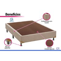 Cama Box CRC King +Colchão Molas Master Pocket Elegant Ortobom 193x203