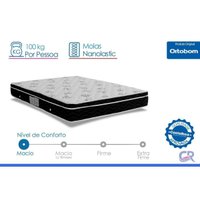 Cama Box CRC Solteiro +Colchão Molas Master Pocket Physical Ortobom 78x188
