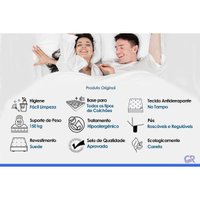 Cama Box CRC Casal +Colchão Molas Master Pocket Airtech Ortobom 138x188