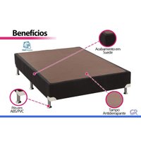 Cama Box CRC Solteiro +Colchão Molas Master Pocket ISO Firme Ortobom 78