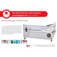 Cama Box Baú CRC Casal +Colchão Molas c/Massagem Niponpedic Castor -