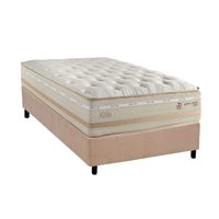 Cama Box CRC Solteiro +Colchão Molas Master Pocket Koln Herval 88x188