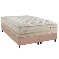 Cama Box CRC King +Colchão Molas Master Pocket Koln Herval 193x203