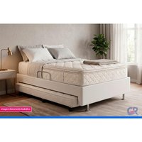 Cama Base Baú c/Aux Solteiro Ortobom Corano White 88x188