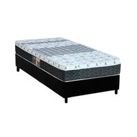 Cama Box CRC Solteiro +Colchão Molas Master Pocket Class New Castor 88x188
