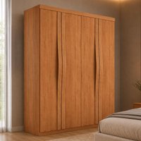 Guarda-roupa Solteiro 100% MDF com 4 Portas e 2 Gavetas Multimóveis CR35522 Madeirado