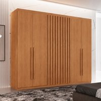 Guarda-roupa Casal 100% MDF com 6 Portas e 2 Gavetas 180cm Multimóveis CR35525 Madeirado