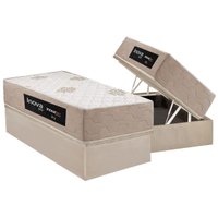 Cama Box Baú CRC Solt +Colchão D33 Ortopédico Plus Inovaflex -