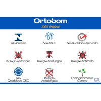 Cama Box Baú CRC 88 +Colchão Molas Super Pocket Plenno Ortobom 88
